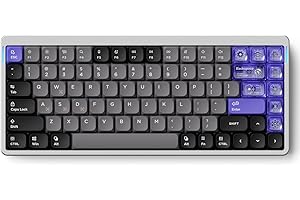 NuPhy Air75 HE Rapid Trigger Wired Custom Magnetic Gaming Keyboard,RGB HotSwap, 84 Keys 75% Layout Adjustable Actuation Espor