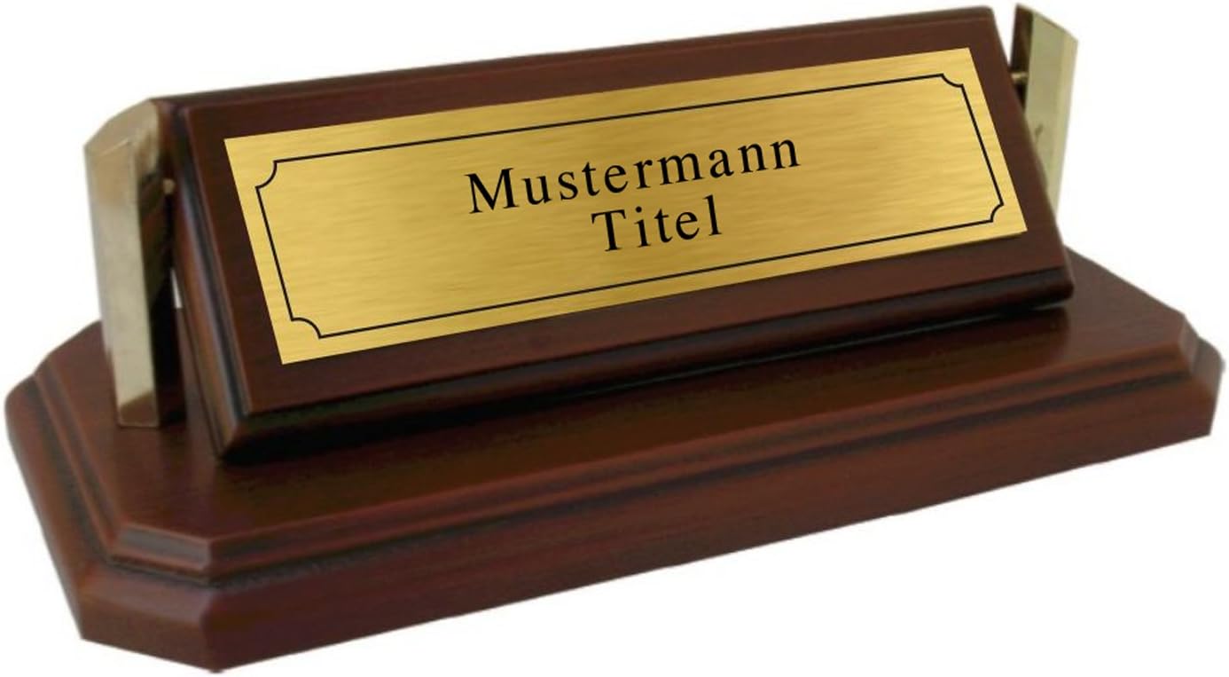 Ceson Personal Personalised Name Sign Wooden Stand Table Name Plate