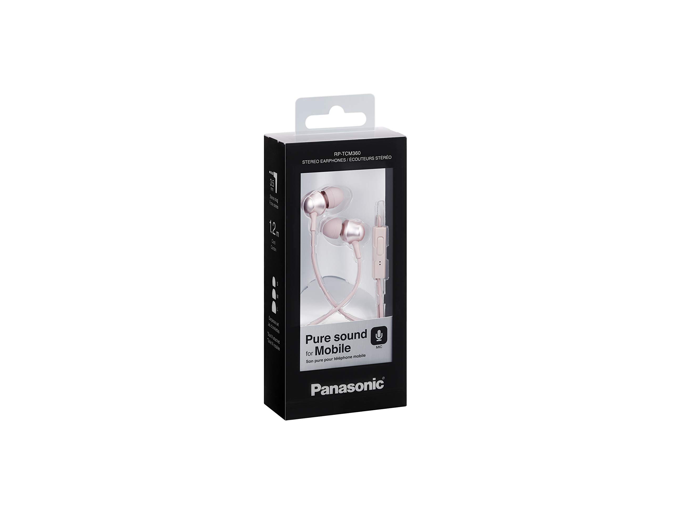 Panasonic RP-TCM360E-P Earbuds Earphones - Rose Gold
