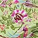 Gracallet Light Green Soft Silk Embroidery Brocade Peony Floral Print Fabric Jewelry Roll Travel Organizer