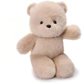 Karoeiwa Cute Running Teddy Bear Stuffed Animal 15.7 inch Realistic Bear Plush Toys Soft Plushies Dolls Huggable Friend Gifts for Kids Adults Brown