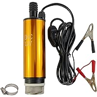 AeKeatDa DC 12V 80W Water Pump Submersible Electric Diesel Pump,8A Water Oil Diesel Fuel Transfer Fluid Pump