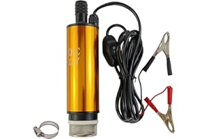 AeKeatDa DC 12V 80W Water Pump Submersible Electric Diesel Pump,8A Water Oil Diesel Fuel Transfer Fluid Pump