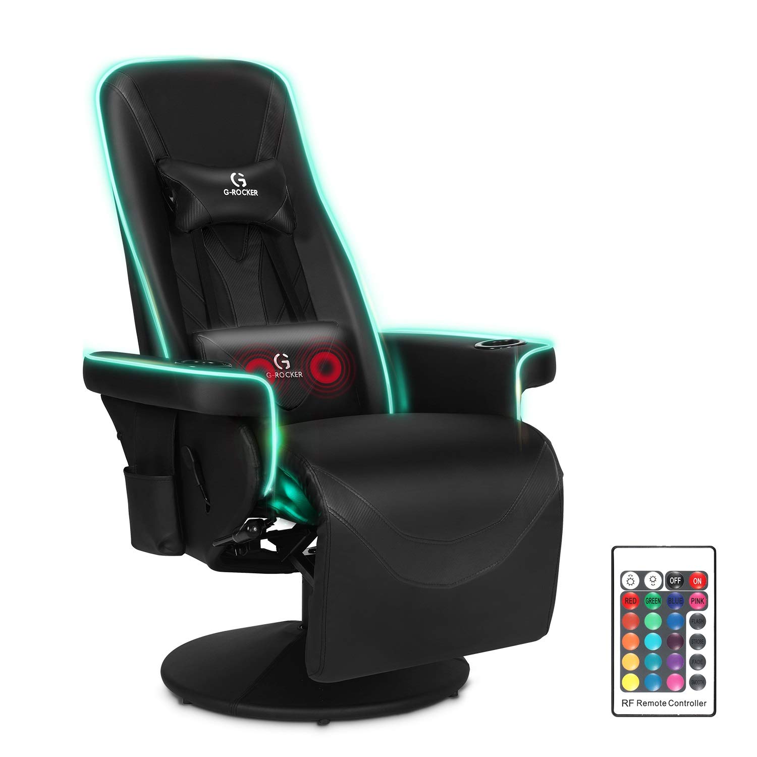 ModernDepo GRocker Queen Throne Video Gaming Chair with RGB LED