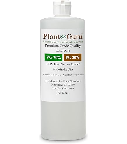 Florida Laboratories - 60/40 PG-VG Propylene Glycol & Vegetable Glycerin -  4oz (2 Pack) - Kosher 99.9% Pure Food Grade