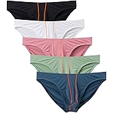 WINDAY Men's Mesh Briefs Soft Breathable Low Rise Bikini Brief Moisture Wicking Underwear