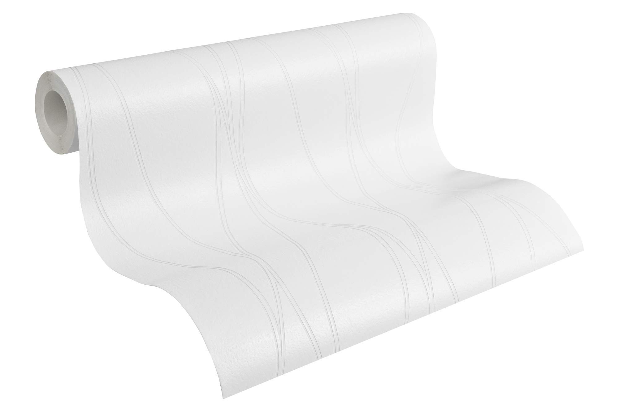 A.S. Création Pro Protect 2 244918 Non-Woven Wallpaper - Can be Painted Over Multiple Times - Crack-Bridging - Stable Shape - Fibreglass-Free - White
