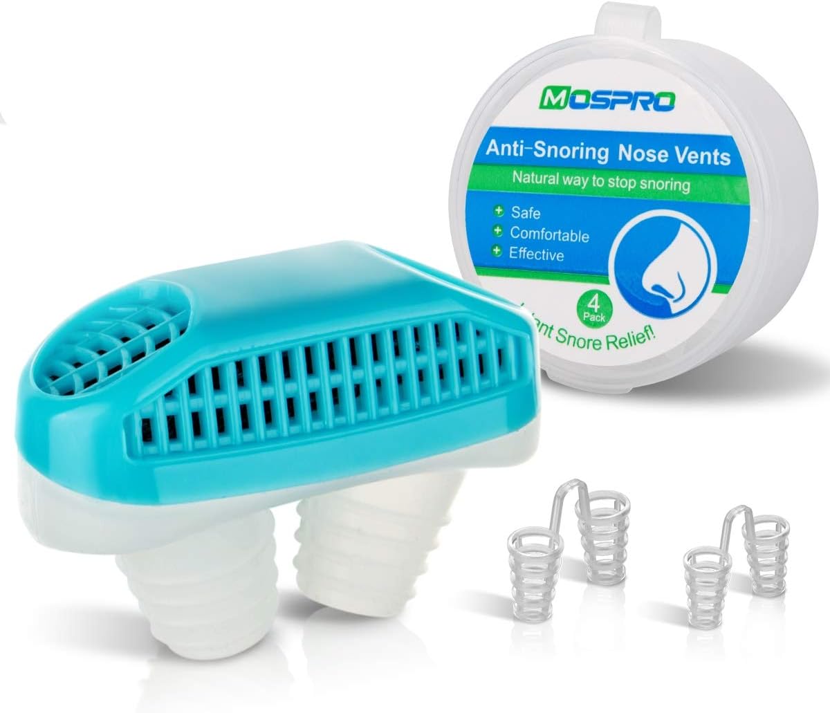 Anti Snoring Devices [Upgrade 2-in-1] Snoring Solution Snore Stopper Anti Snoring Nose Vents Plugs Clip Air Purifier, Anti Snoring Devices Stop Snoring Sleep Aid Nasal Dilator Snore Reducing Aids