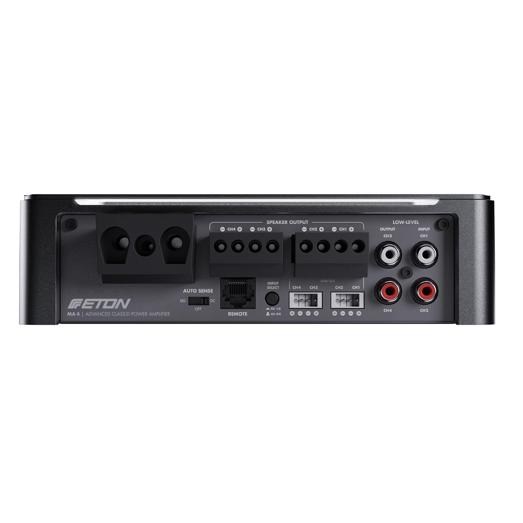 ETON MA 4 – kompakter 4 Kanal Verstärker, leistungsstarke digitale Mini Endstufe für Autos und Reisemobile, Class D Amp mit 4 x 105 W 5