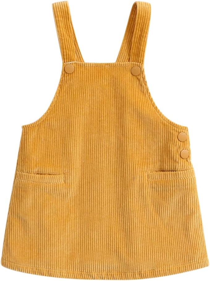 girls cord dungaree dress