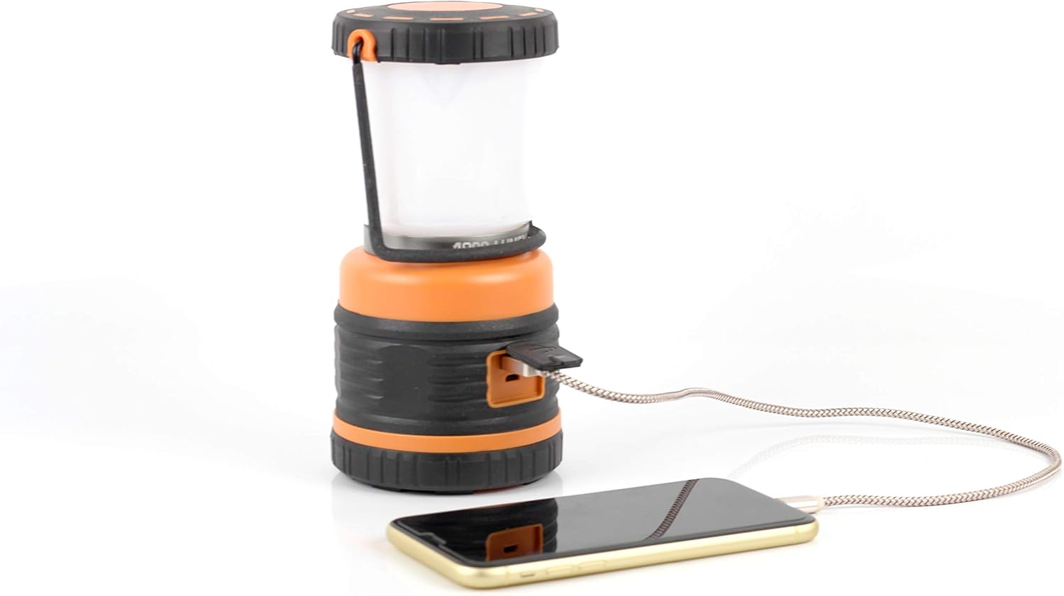 LED Camping Lantern Rechargeable, 1800LM, 4 Light Modes, 4400mAh Power Bank, IP44 Waterproof, Perfect Lantern Flashlight for Hurricane, Emergency, Power Outages, Home and More, USB Cable Included: Home Improvement
