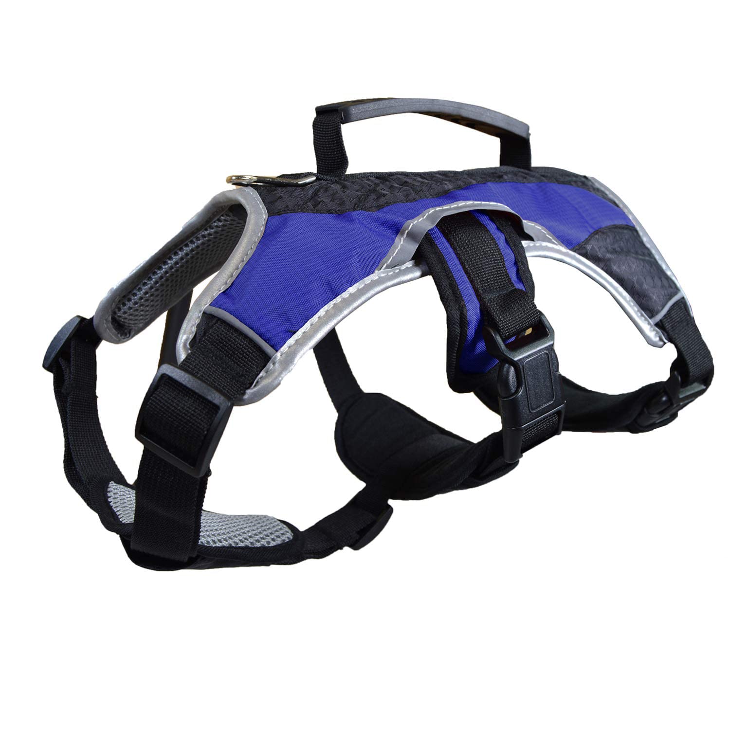 Dog Walking Lifting Carry Harness, Support Mesh Padded Vest, Accessory, Collar, Lightweight, No More Pulling, Tugging or Choking, for Puppies, Small Dogs (Blue, Large), by Downtown Pet Supply