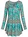 SeSe Code Fall Floral Print Paisley Tops for Women Plus Size Tunics to Hide Tummy Shirts that Wearing with Leggings
