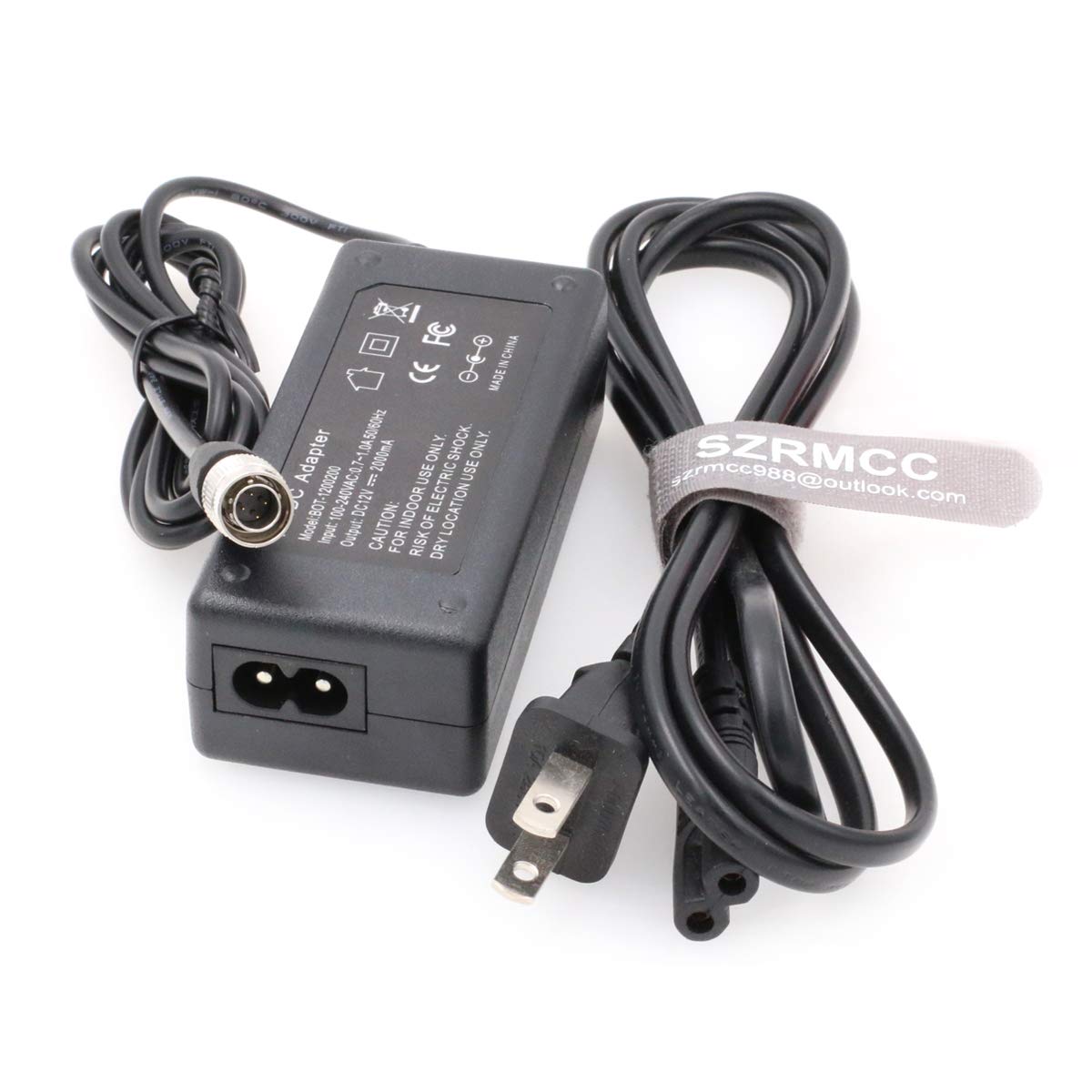 SZRMCC Recorder Sound Devices 744T Hirose 4 Pin Male AC DC 12V 2A Power Supply Adapter