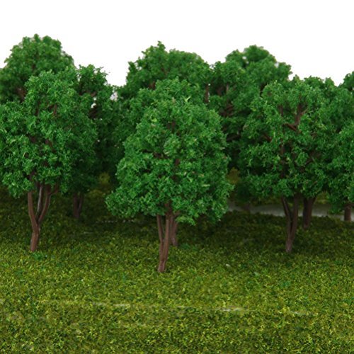 NUOLUX 20pcs Model Trees Landscape 1:150 7.5cm Model Train Scenery Landscape N Scale