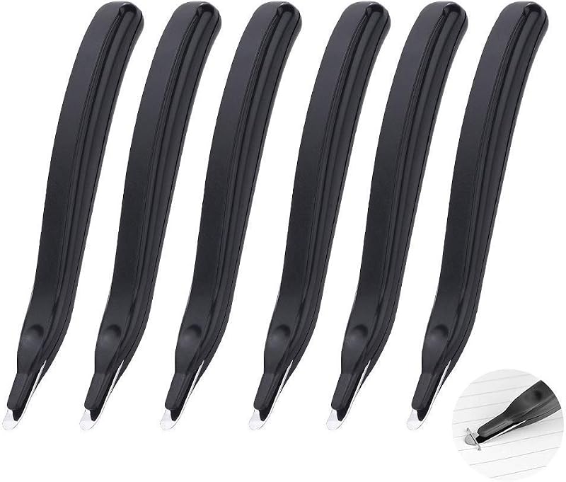 Early Buy 6 Pack Magnetic Staple Remover Rubberized School Office Home Black