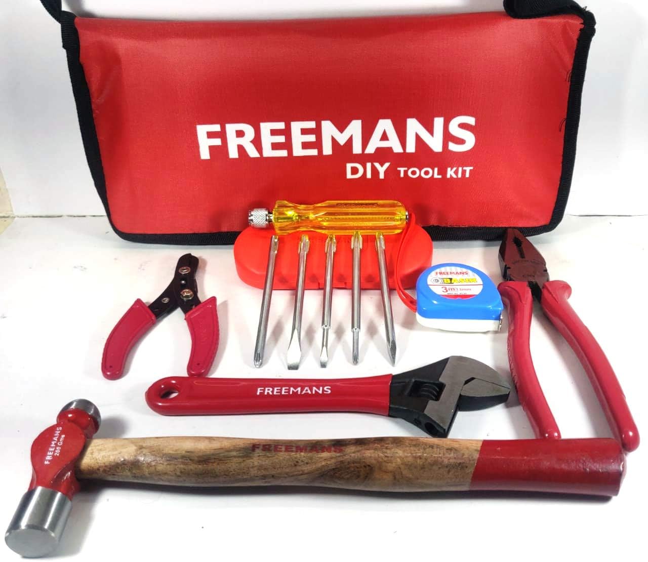 Freeman Hand Tool Kit with Bag (Set of 6 Piece) Plier/Adjustable Wrench
