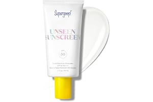 Supergoop! Unseen Sunscreen - SPF 50 - Clear & Invisible Face Sunscreen + Broad Spectrum + Makeup-Gripping Primer - Weightless, Scentless, Oil Free - For All Skin Types & Tones - 1.7 fl oz