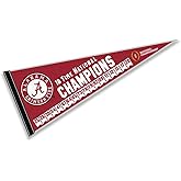 Alabama Crimson Tide 18 Time National Football Champions Pennant Flag