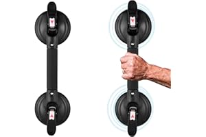 DAREN MEDICAL Shower Handle Upgraded 15 inch Grab Bar for Bathtub,Shower Handles with Strong Suction Cup Grab Bar,Bathroom Sa