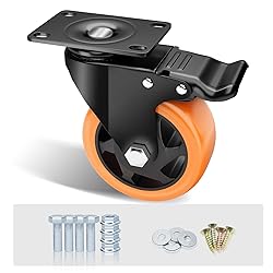ASHGOOB 4" Caster Wheels Set of 4, Heavy Duty