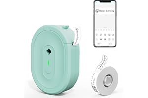 NADAIIN Label Maker Machine with Tape, Mini Bluetooth Portable Label Printer, Small Inkess Label Makers Multiple Templates fo