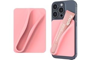DOB SECHS Silicone Lip Holder for Cell Phone Lipstick Lip Glaze Phone Case Back Stick On Holder for iPhone and Android Smartphone, Orange