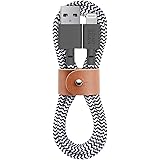 Native Union Belt Cable USB-A to Lightning - 4ft Ultra-Strong Reinforced [MFi Certified] Durable Charging Cable with Leather 