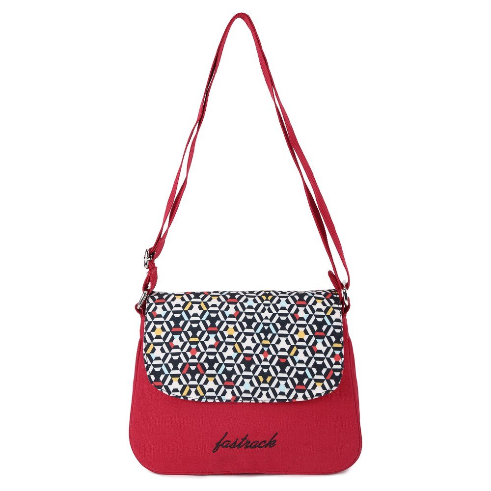 fastrack women's sling bag (red) ()