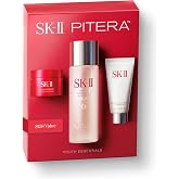SK-II PITERA Youth Essentials Kit - Anti-Aging Skin Care Set (3 ct) | Includes Facial Treatment Cleanser, Facial Treatment Essence &amp; Re-New Face Cream, Japanese Skin Care Gift Set &amp; Travel Kit