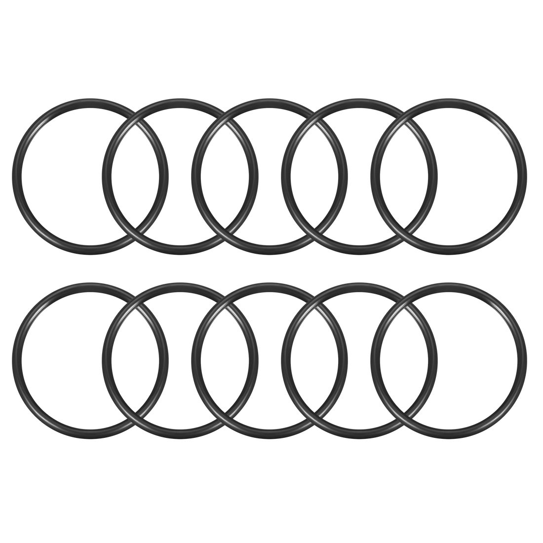 sourcingmap Nitrile Rubber O-Rings 75mm OD 65mm ID 5mm Width, Metric Sealing Gasket for Automotive Machine Plumbing, Pack of 10