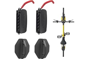 UmeHome Swivel Bike Wall Mount, Bike Hangers for Garage, Space-Saving Bike Storage, Sturdy Bicycle Rack Can Holds Up to 77 lbs, Easy Install, 2 Pack