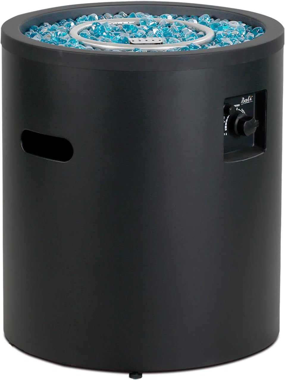 cypress outland firebowl on Bali Outdoors Gas Fire Pit Propane Fire Column 23 Inch Cylinder Firepit 50 000btu Round Fire Pits Patio Fire Place W 22lb Blue Fire Glass Black Amazon Ca Patio Lawn Garden