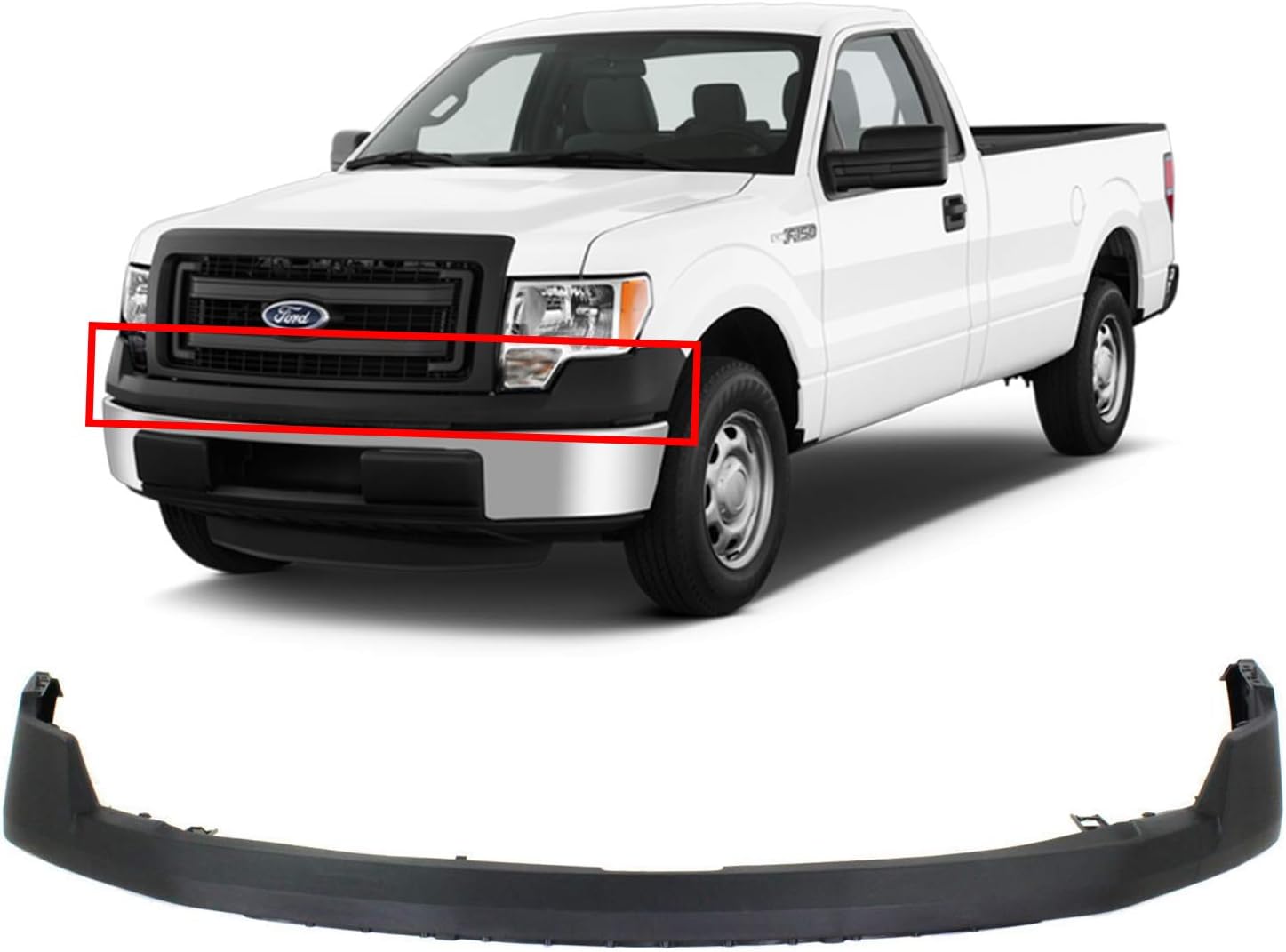BUMPERS THAT DELIVER Textured, Front Upper Bumper Cover