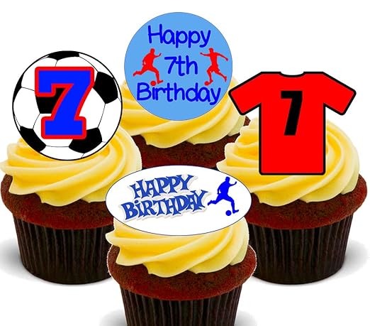 Made4You - Decoración Comestible para Tarta de 7 cumpleaños con ...