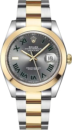 Rolex Datejust 41 Yellow Rolesor Wimbledon Dial Men's Watch (Ref. 126303)