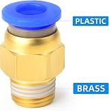 ERGAOBOY 10 Pcs 6mm Tube OD x 1/8 BSP Male Straight Push to Connect Fittings view 5