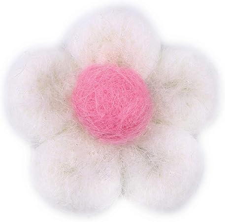 Supvox Boules De Feutre De Laine De Fleur Bricolage Enfants