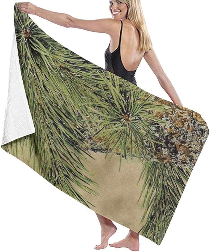 tyui7 Womens Bath Shower Towel Wrap Ridge Ghost Camo Travel Waffle