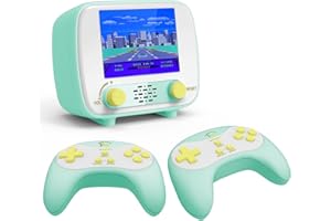 GOLDEN SECURITY Handheld Game Console, Retro Mini Arcade Machine, 2.8 Inches, (One Player Game 216 Classic Games, Two Player Game 84 Classic Games), Supports for Handheld Controller & AV Output Connection TV