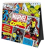 Marvel Comics Desk Easel Official 2020 Calendar Month to View Desk Calendar with removable Postcards by 