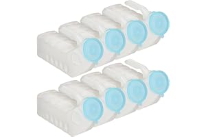 MedVance 1000ml Portable Urinals for Men, 8 Pack – Spill Proof Men's Urinal Bottle w/Glow in Dark & Leak-Proof Lid – Easy-Grip Durable Pee Bottles for Men - Versatile Male Pee Bottle for Elderly Care