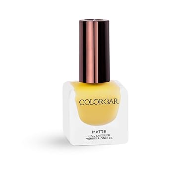 Colorbar Matte Nail Lacquer, Yellow Mellow, 12 ml