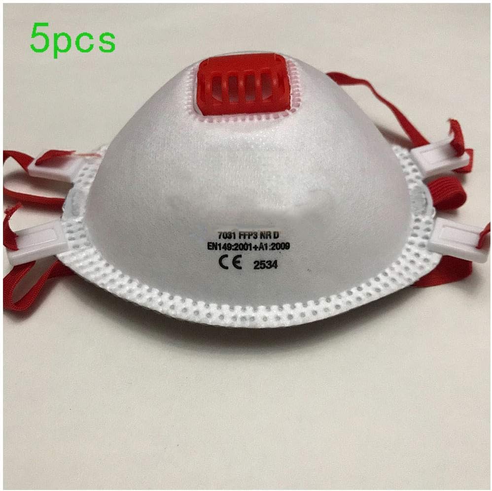 F*FP*3/FF*P*2 Head-Mounted Protective M-as-k Adjustable 3D Fitting Design Light and Breathable(5PCS)