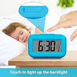 Vicloon Digital Alarm Clock Bedside Blue LED 12/24H Temp Date Timer Snooze view 6
