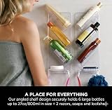 ShowerGem Shower Caddy Bath Organiser Shelf Blue Plastic Easy Install view 9