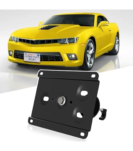 Front License Plate Mount Compatible With Chevrolet Camaro 6th Gen...