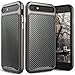 iPhone 8 Leather Case, iPhone 7 Case, Vena [vLuxe][Carbon Fiber Leather Back | Metallized Button] Slim Protective Cover for Apple iPhone 8 / iPhone 7 (4.7
