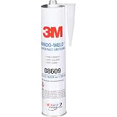 3M Window-Weld Urethane Windshield Adhesive, 08609, 10.5 fl oz Cartridge, Black