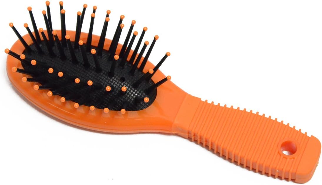 Doll Hairbrush in Orange, for 18 Inch Dolls Like American Girl Dolls & Bitty Baby, Doll Wig Hair Brush by The New York Doll Collection, Doll Accessories